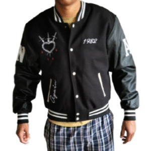 jacket in stile varsity/college nera