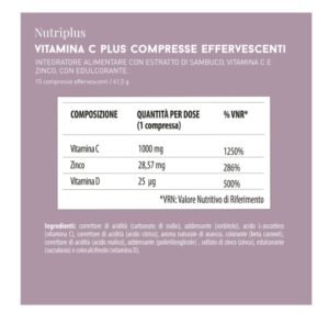 Nutriplus Vitamin C Plus Compresse Effervescenti