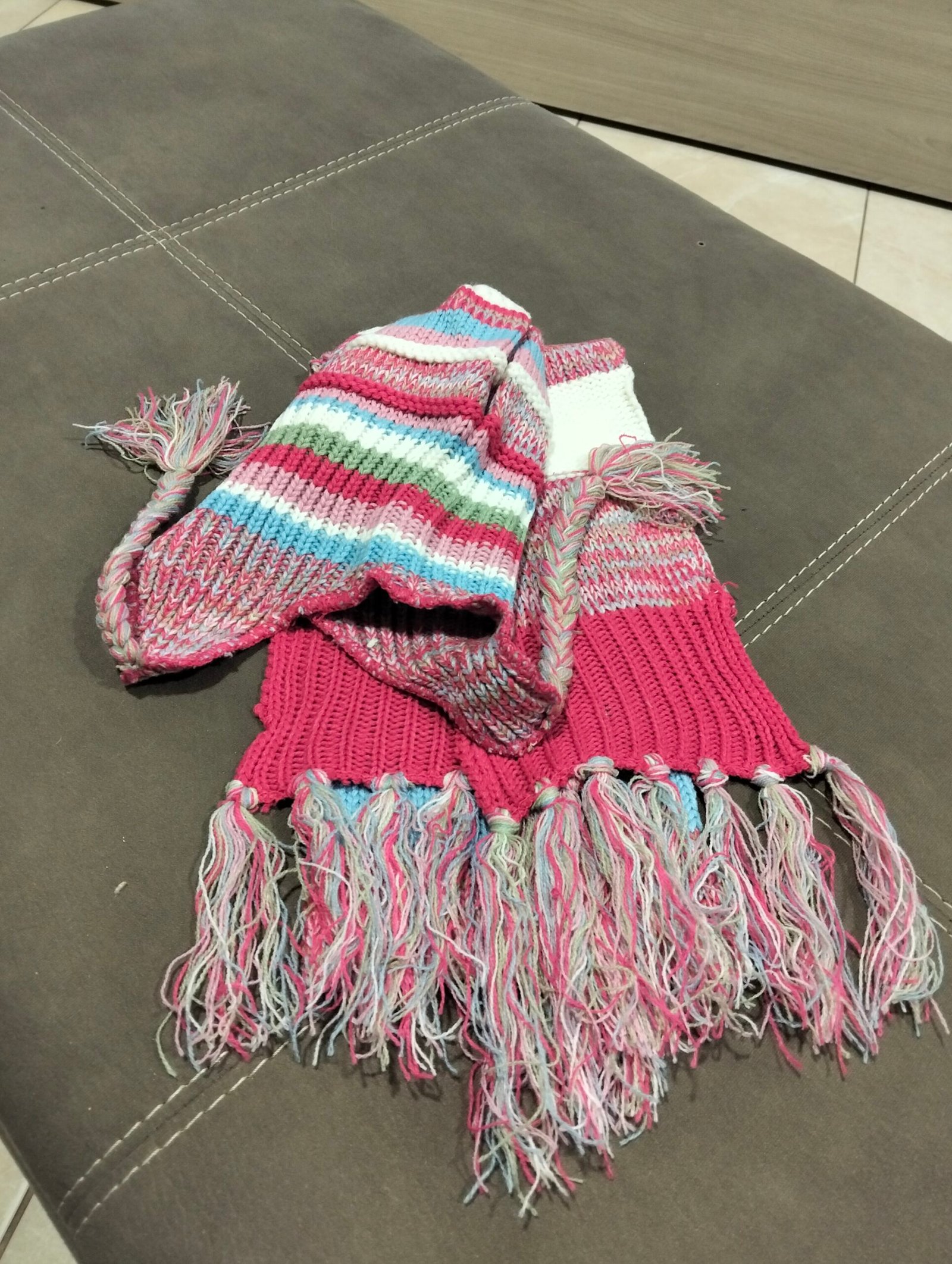 Set invernale bambino: cappello + sciarpa in maglia - immagine 8