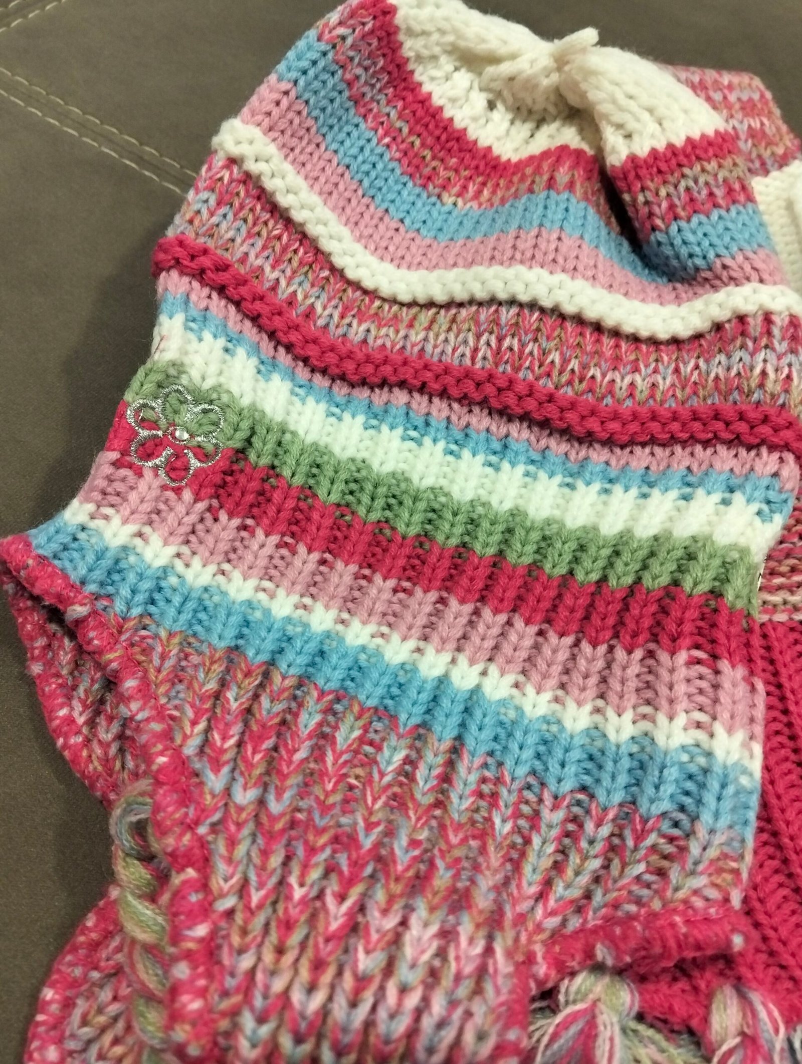 Set invernale bambino: cappello + sciarpa in maglia - immagine 7